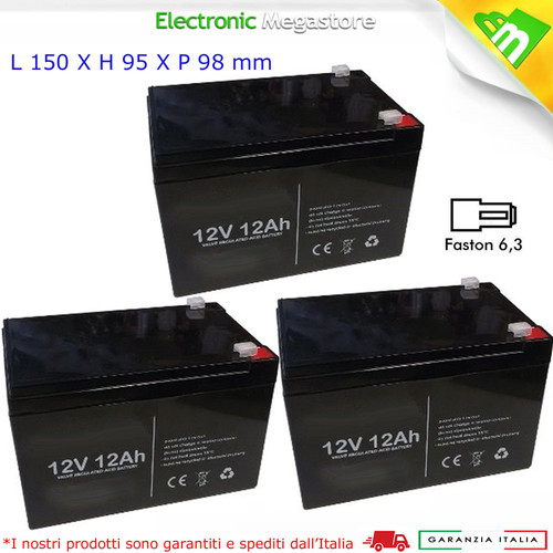 Kit batteria piombo 12v - batteria, a