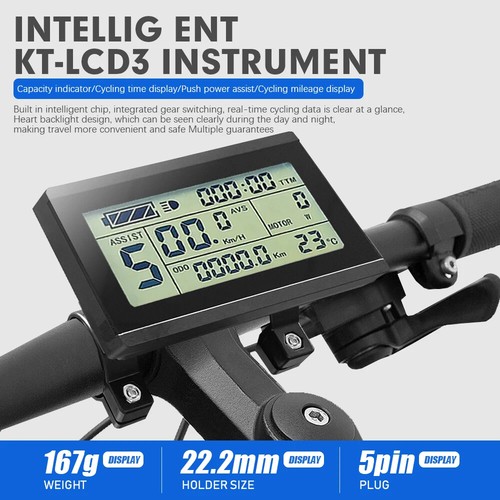 Bici elettrica dsiplay lcd3 - elettrica, kt